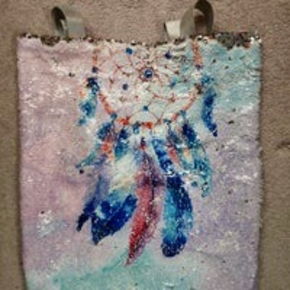 Dream catcher sequin bag